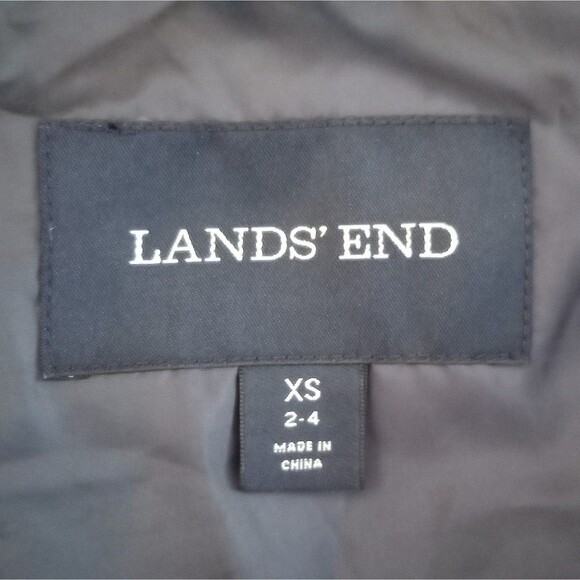 Lands End Down Quilted Charcoal Gray Vest sz 2-4 XS Womens - Picture 5 of 5